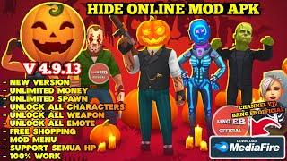 Hide Online Mod Menu Terbaru 2024 Apk V4.9.13 Unlimited Money & Unlock All Character