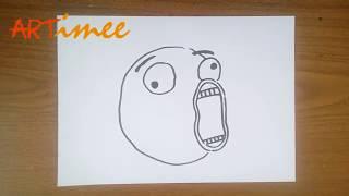 How to Draw a Troll Face