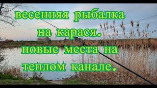 Весенняя рыбалка на карася. Новочеркасск, Кривянская, теплый канал.Поиск новых рыбальных мест.