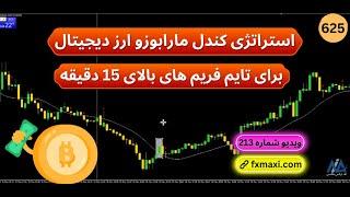 آموزش استراتژی کندل مارابوزو ارز دیجیتالاستراتژی باینری آپشن | ویدئو شماره 625