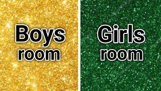 Boys room vs Girls room‍‍#boy #girls#boysvsgirls