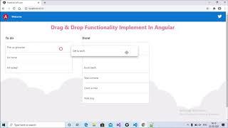 Drag & Drop In Angular