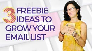 3 Freebie Ideas On How To Grow Your Email List (Quicker!)