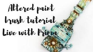 Mixed media paint brush tutorial