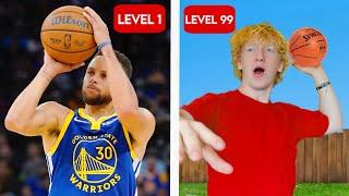 Remaking NBA Shots From Level 1 To Level 100!