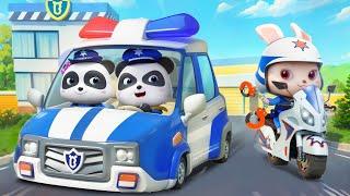 Brave Police Patrol Team | Police Chase | Nursery Rhymes & Kids Songs | BabyBus - Cars World