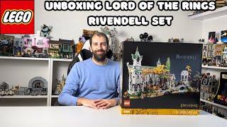 Unboxing LEGO Lord Of The Rings Rivendell Set (10316)