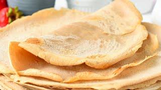 BUCKWHEAT CREPES are thin, French Gluten-free Crepes with Buckwheat Flour