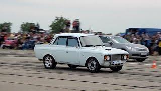 Moskvich 412 Turbo vs Infiniti G35 drag race