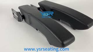 YSR Seating Black Double Suspension Seat Armrest Driver Seat Auto Seat Part Wholesale