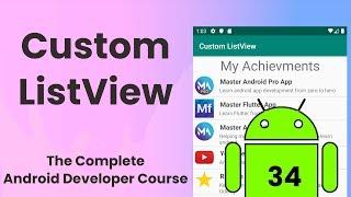 Custom ListView | Android Tutorial #34