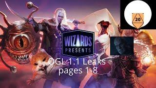 OGL 1.1 Leak Coverage Pages 1-8, This Is Very Worrying!