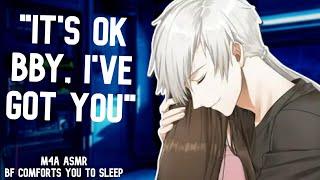 (ASMR) Boyfriend Comforts You to Sleep [Cuddles] [Black Screen] [4 Hours] [Sleep Aid]