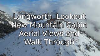 Beautiful Remote Mountain Cabin | Aerial Views, Cabin Walk Through | North Central BC Canada