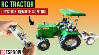 How to make RC Tractor using ESP32-ESPNOW | Joystick remote control 