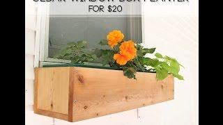 How To Build a Cedar Window Box Planter for $20