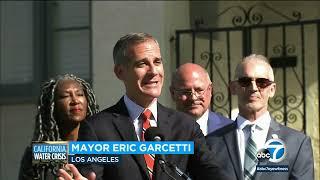 LADWP, Mayor Garcetti announce outdoor watering to be restricted to 2 days a week amid CA drought