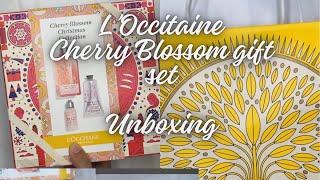 Loccitane Cherry Blossom Christmas collection unboxing 2024