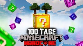 Ich überlebe 100 Tage auf einer 1 Lucky Block in Minecraft