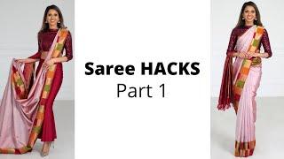 Saree Hacks Part 1 | How to Wear Saree for Beginners | Tia Bhuva