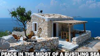 You Won't Believe This Hidden Gem in Greece | Cozy Stone Cottage Overlooking the Aegean Sea