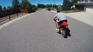 X1 Tries to Race X18 Super Pocket Bike