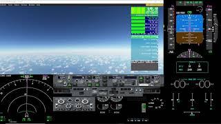 Testing climb decend performance Prosim 737MAX model