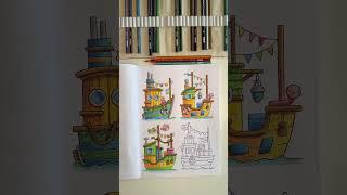 Tinys │ Coloring Book „Minimania 5“ - Coloring with Prismacolor