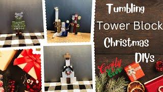 Tumbling Tower Block Christmas DIYs/ with @angelajonesdiy and @DIYFromHousetoHome