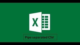 File conversion - Excel to Pipe Separated / Delimited CSV | Vijay @ TamilMoon