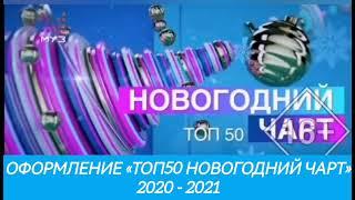 Оформление «ТОП50 Новогодний чарт» (2020 - 2021)