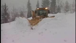 Using A V-Plow To Remove Snow