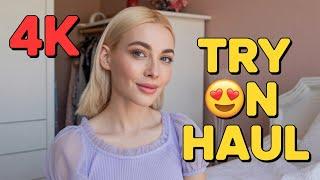 [4K TRY ON HAUL] Transparent Cleaning Try-On Haul See Every Detail in 4K
