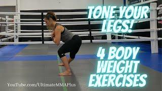 Leg Workout Without Weights | 4 Exercises for Strong Legs