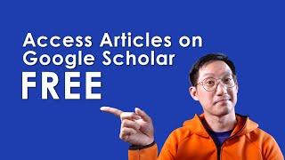 How to Access Paid Research Papers Free of Cost | Google Scholar Library Links