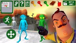 ПРИШЕЛЬЦЫ СОСЕДИ ГРЕННИ Зона 51 - Alien Neighbor Area 51 Escape Granny - Уровень 1 - 6