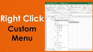 Custom Menu - E01.  Add Custom Cell Menu using VBA