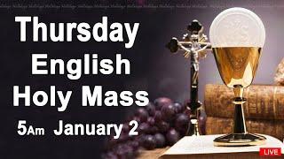 Catholic Mass Today I Daily Holy Mass I Thursday January 2 2025 I English Holy Mass I 5.00 AM