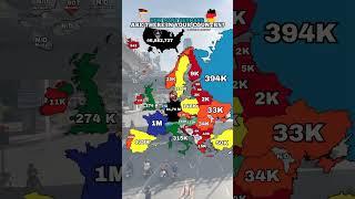 How many Germans are there in your country? #shorts #germany #europe #usa #mapping #geography #map