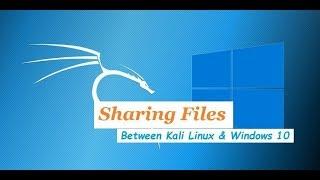 Share files Windows 10 between Kali Linux