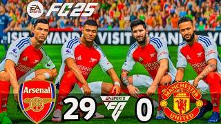 Ronaldo, Messi, Mbappé & Neymar Jr | All Stars Together | Arsenal Vs Man United | FC25 Match