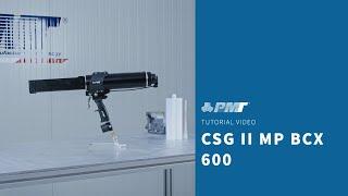 Video tutorial - How to use CSG II MP BCX 600