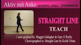 Straight line - Maggie Gallagher & Gary O´Reilly (02/2024) - teach and learn with Anke