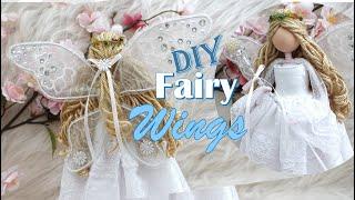 How to Make Fairy Wings  for a Fairy Tree Topper | DIY Fairy Doll | Huong Harmon