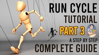 Maya Run Cycle Tutorial : Character Animation Tutorial | Step by step animation process | Part 3