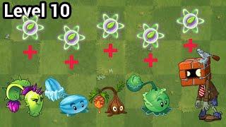 Plants vs Zombies 2 All Lobbed Plants Power Up vs Brickhead Zombie