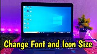 How to Change Icon Sizes and Font Sizes in Windows 10 - Sky tech