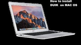 how to installing DUIK on mac