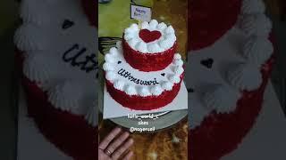 Red Velvet 2 tier cake 1kg #cake #nagercoil #nagercoil #redvelvet #trending #viral #2tier