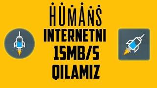 HUMANS INTERNET TEZLASHTIRISH //Http injector tekin internet //Humans internetini tezligini oshirish